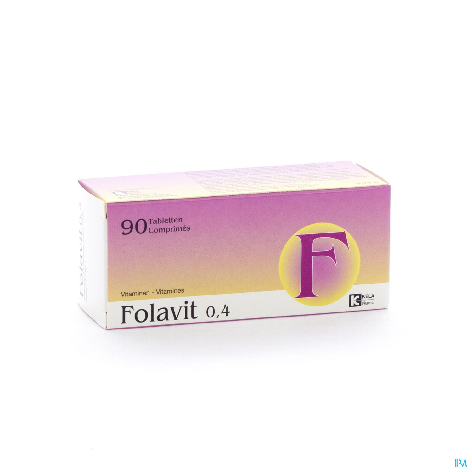 Folavit 0,4mg Tabl 90 X 0,4mg Cfr 3761517