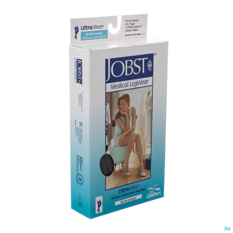 Jobst Ultrasheer Comf.20-30 Ag Cl.bl. Pet Kant l