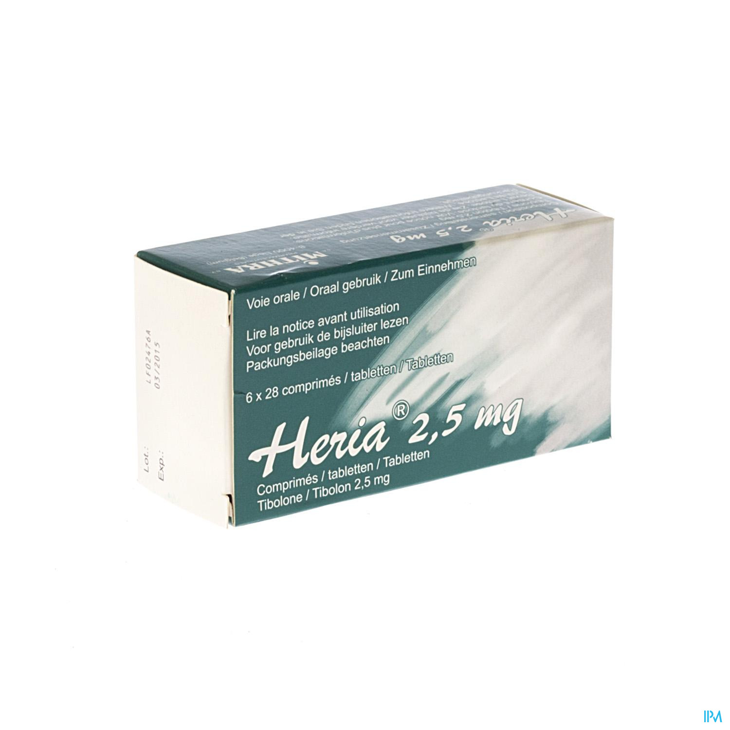 Heria 2,5mg Comp 6 X 28