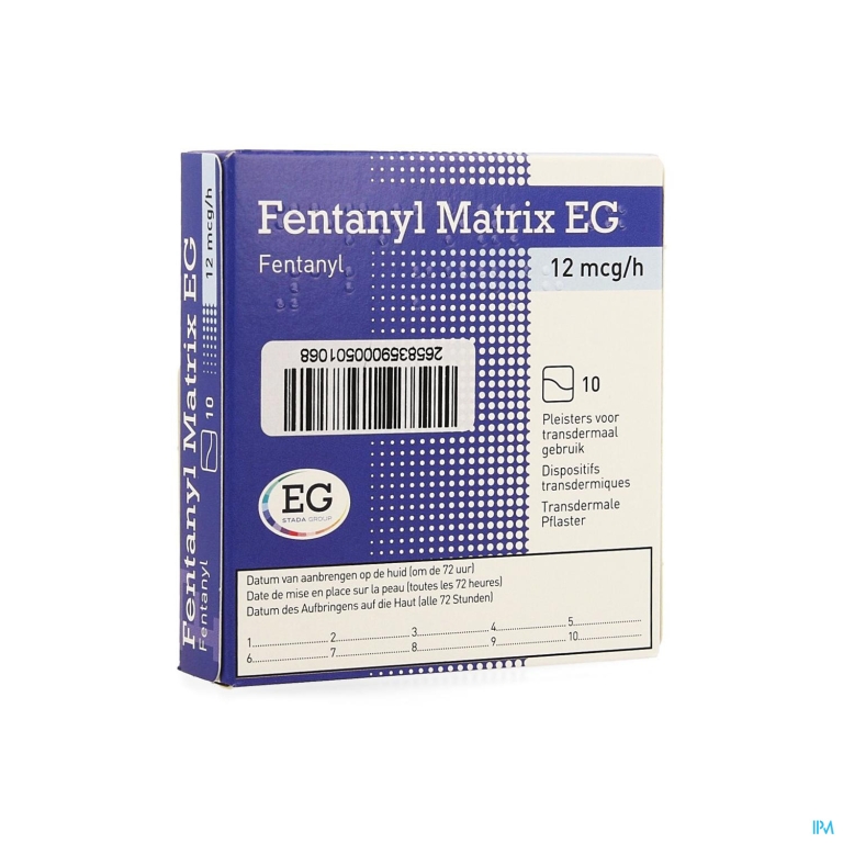 Fentanyl Matrix EG 12,5Ug Pleist Transderm 10