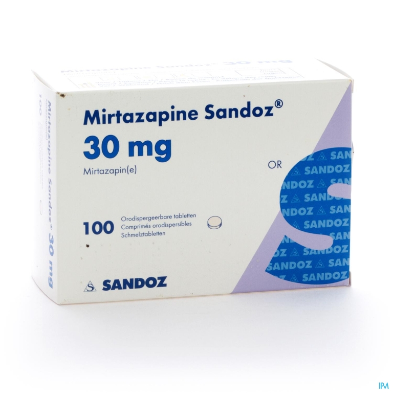 Mirtazapine Sandoz 30mg Orodisp Tabl 100