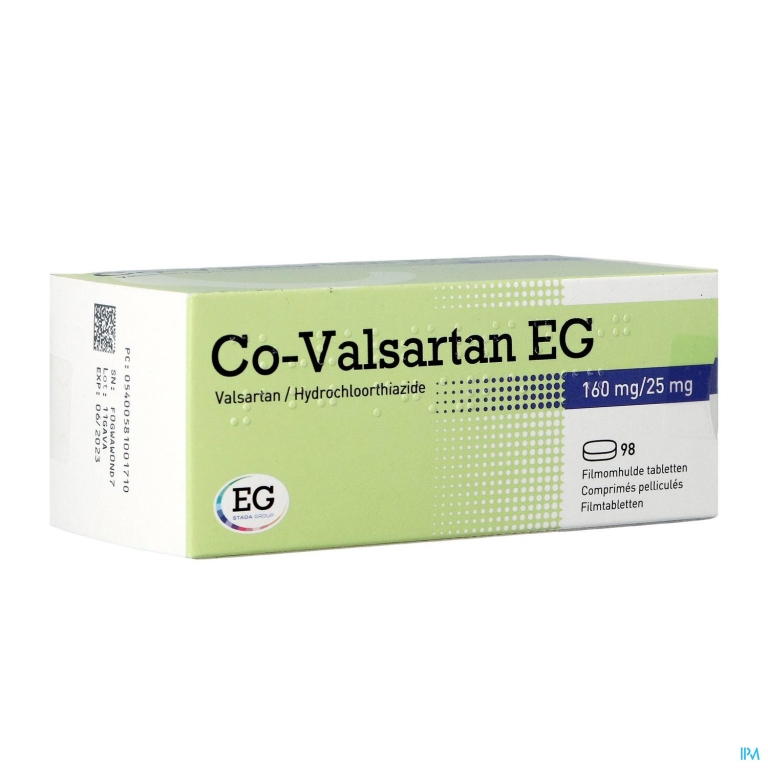 Co Valsartan EG 160Mg/25,0Mg Tabl 98