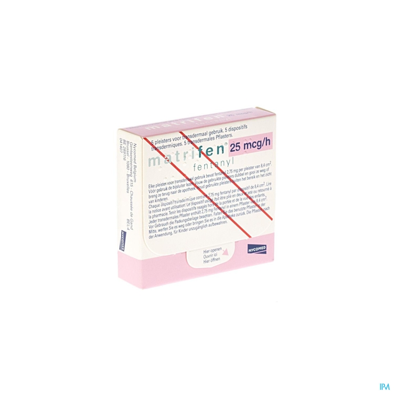 Matrifen 25 Ug/h Pleist Transderm 5