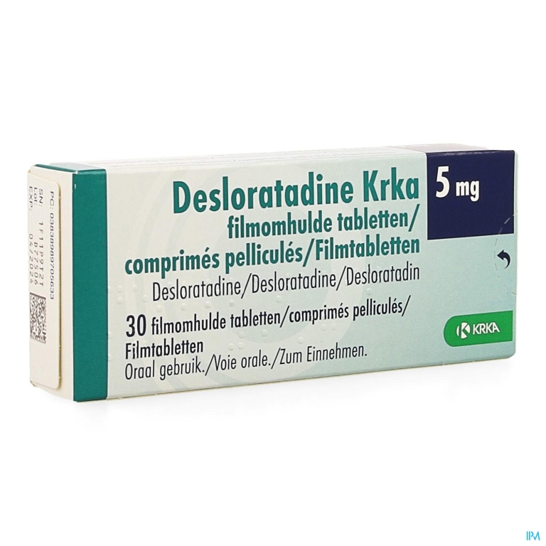 Desloratadine Krka 5mg Filmomh Tabl 30