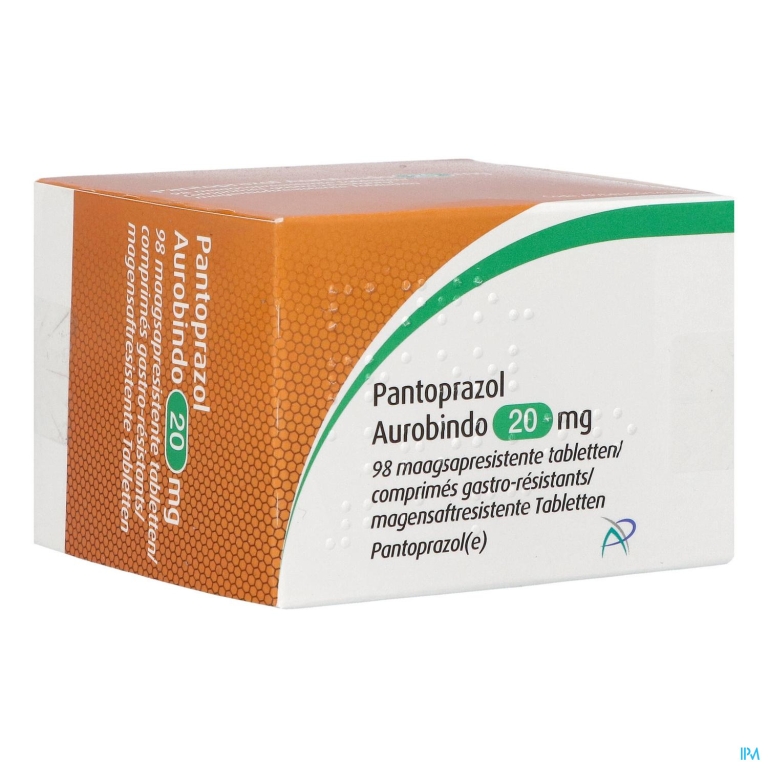 Pantoprazol Aurobindo 20mg Maagsapresist. Comp 98