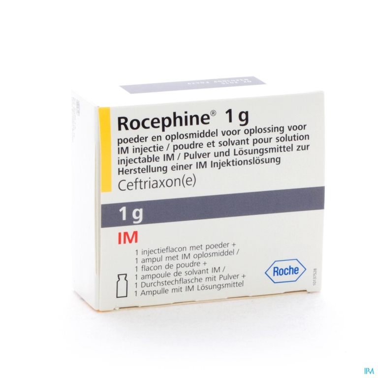 Rocephine Amp Im 1 X 1g + Solv