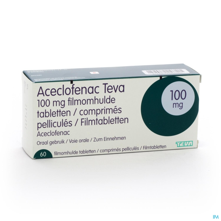 Aceclofenac Teva 100mg Filmomh Comp 60 X 100mg