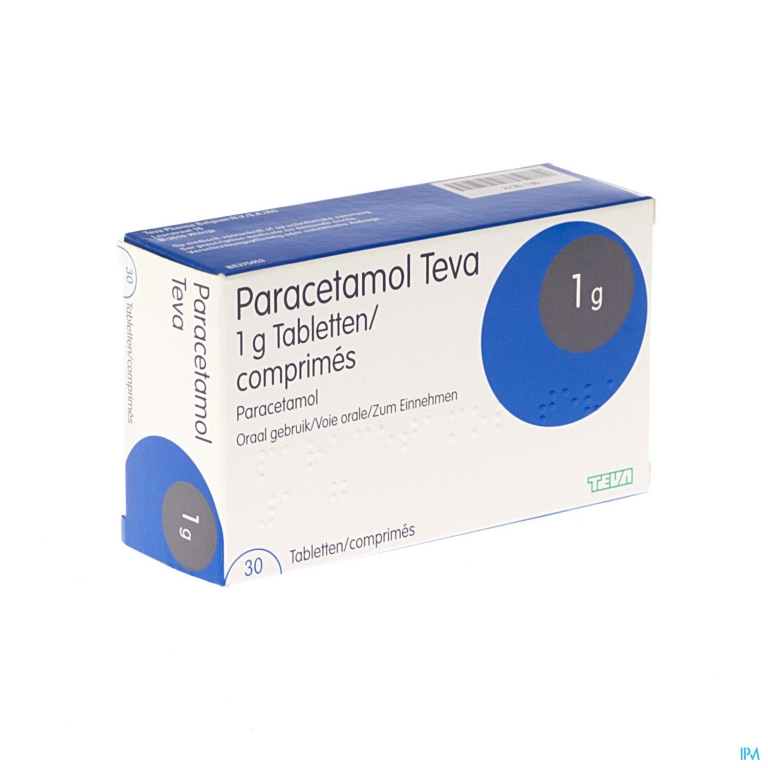 Paracetamol Teva 1g Tabl 30 X 1g Blister