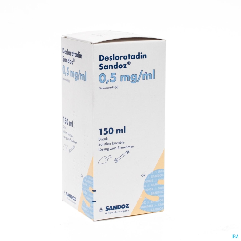 Desloratadine Sandoz 150ml Drank 0,5mg