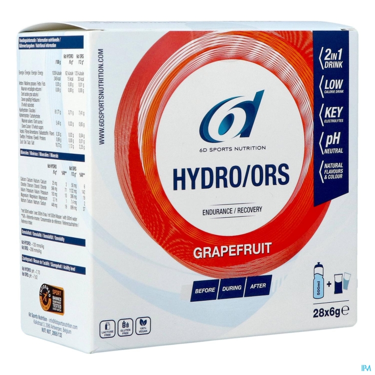 6d Hydro Ors Grapefruit Zakje 28x6g