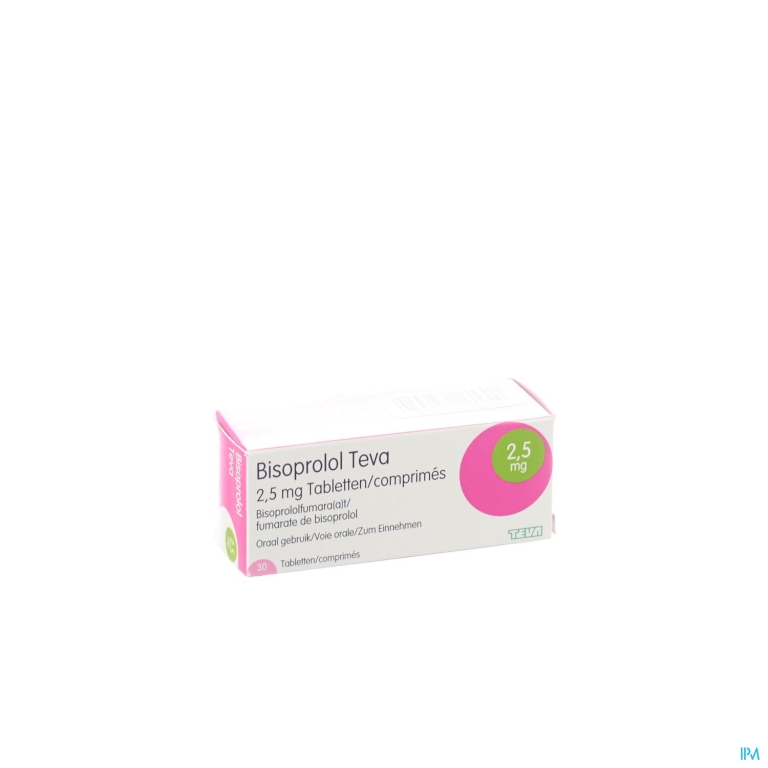 Bisoprolol Teva 2,5mg Tabl 30