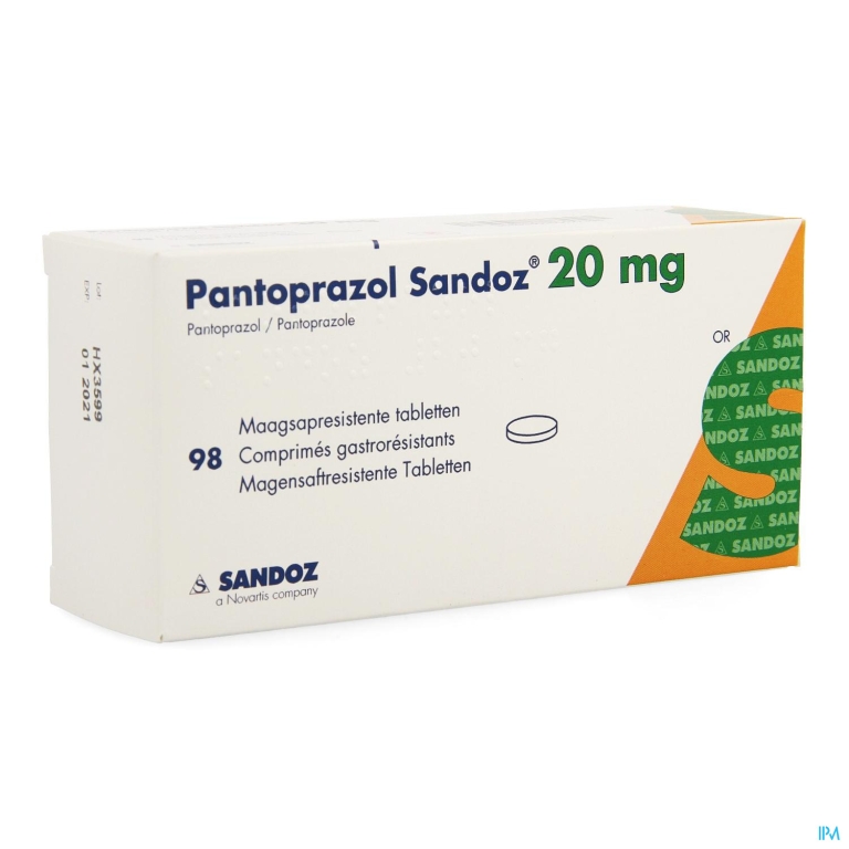 Pantoprazol Sandoz Impex. 20mg Gastro. Comp 98 Pip