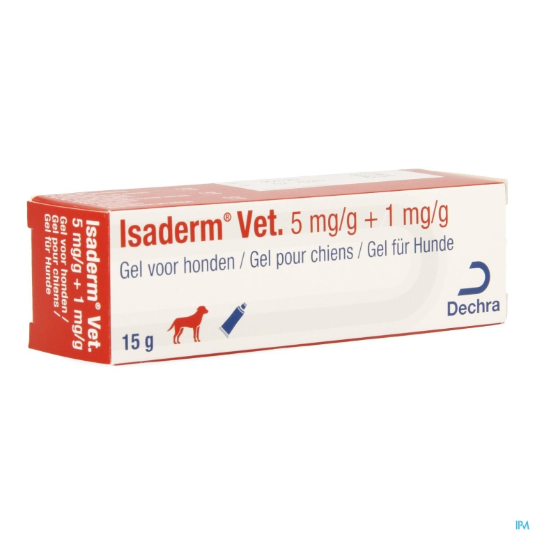 Isaderm Vet 5mg-1mg/g Gel Hond 15g