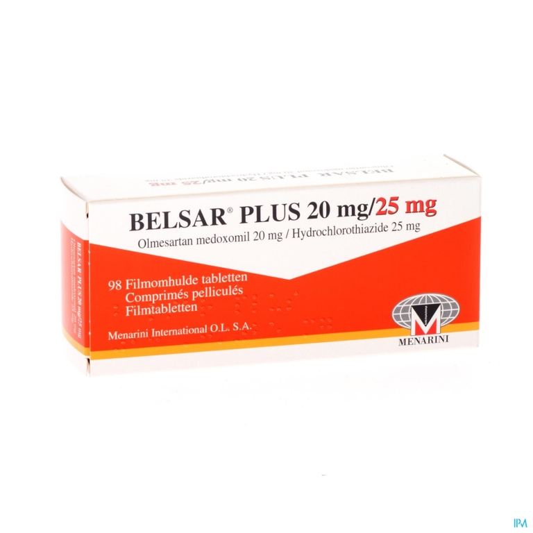 Belsar Plus 20mg/25mg Filmomh Tabl 98