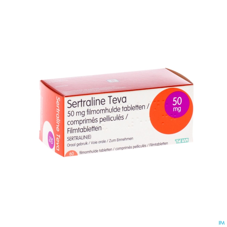 Sertraline Teva 50mg Comp 60 X 50mg