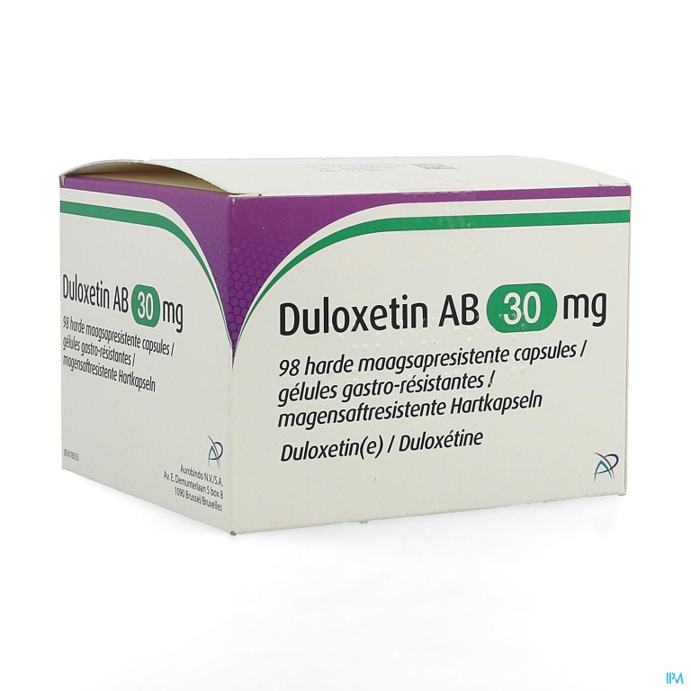 Duloxetin Ab 30mg Maagsapresist. Harde Caps 98