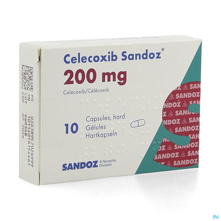 Celecoxib Sandoz 200mg Caps Hard 10 X 200mg