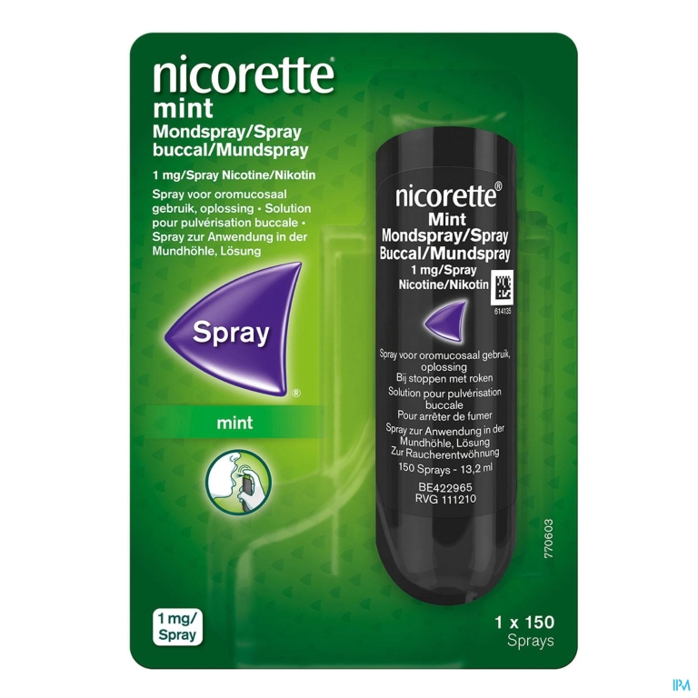 Nicorette Mint Mondspray 1×150 Sprays 1mg/spray