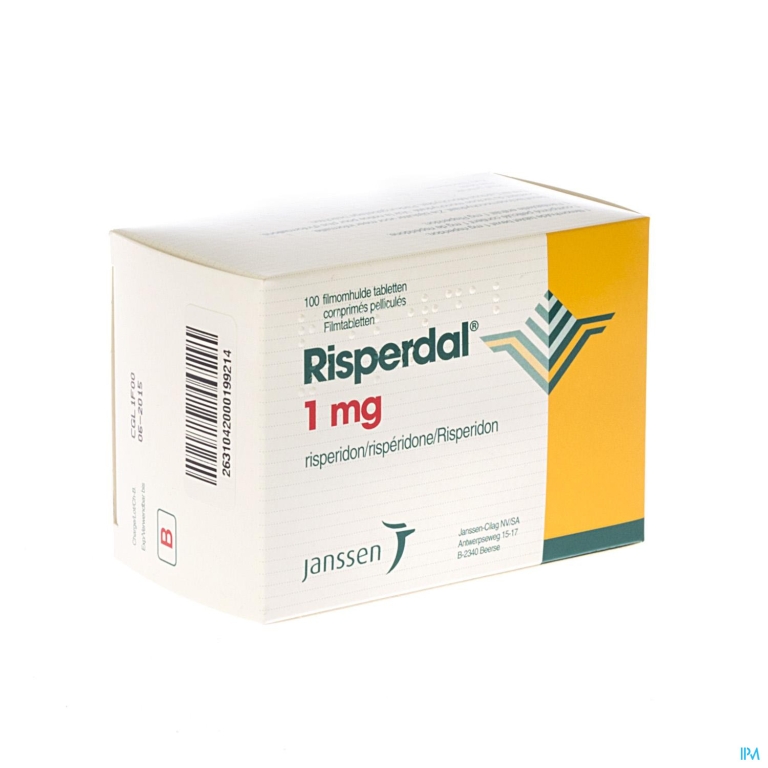 Risperdal 1mg Pi Pharma Comp 100 X 1mg Pip