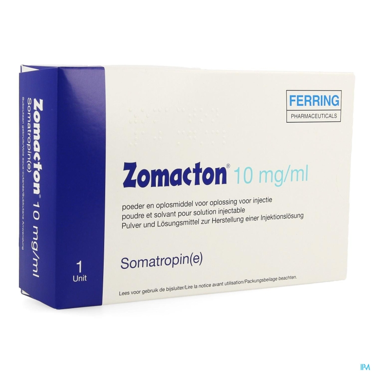 Zomacton 10mg/ml Pdr+solv Vr Opl Inj.voorgev.spuit