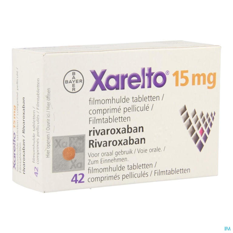 Xarelto 15mg Filmomh Tabl 42 X 15mg