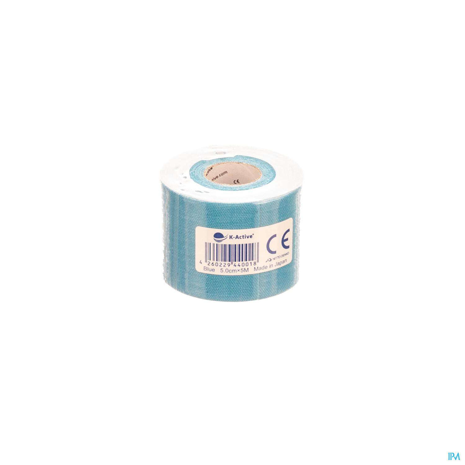 Kinesio-tex Tape Adhesive Blauw 5cmx4m