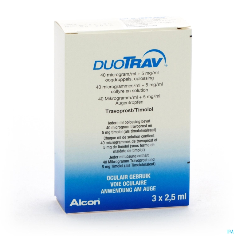 Duotrav Collyre 3 X 2,5ml