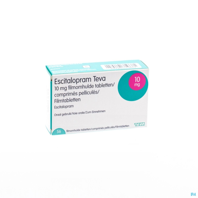 Escitalopram 10mg Teva Filmomh Tabl 56 X 10mg