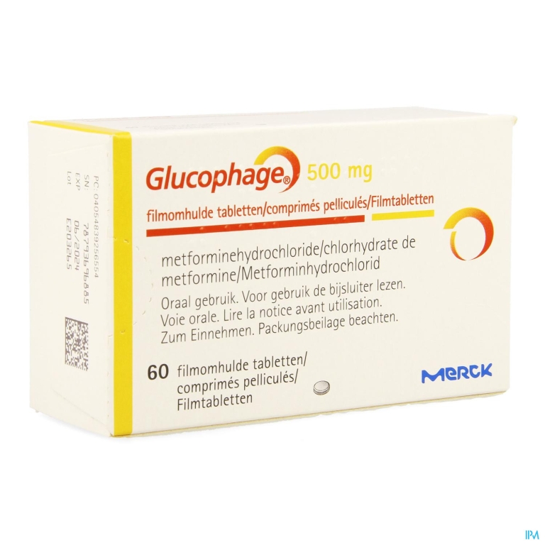 Glucophage 500 Comp 60 X 500mg