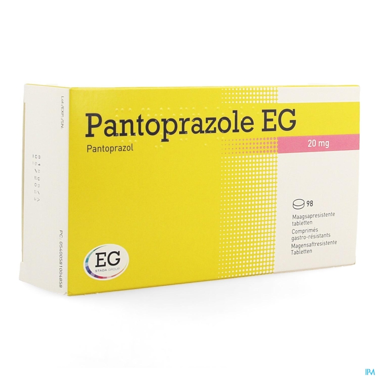 Pantoprazole EG 20Mg Maagsapresist.Tabl Blist 98