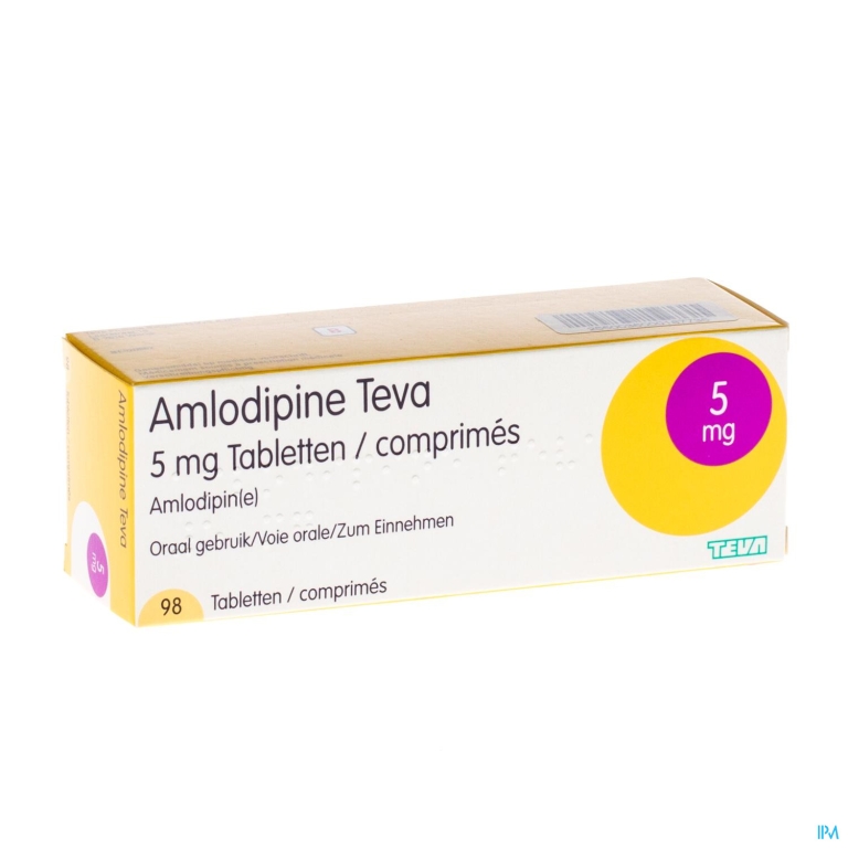 Amlodipine Teva 5mg Tabl Blister 98