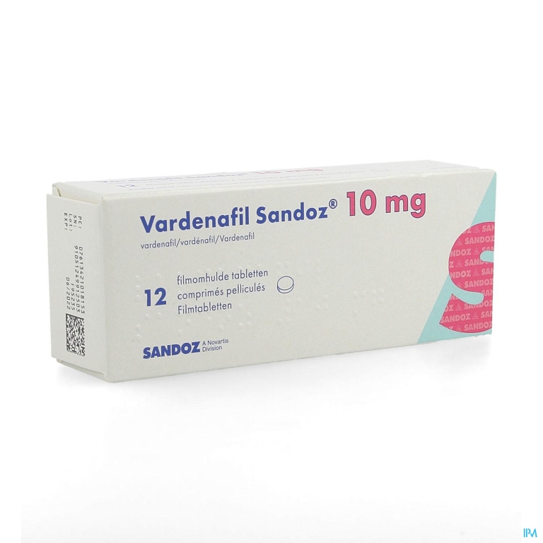 Vardenafil Sandoz 10mg Filmomh Tabl 12 X 10mg