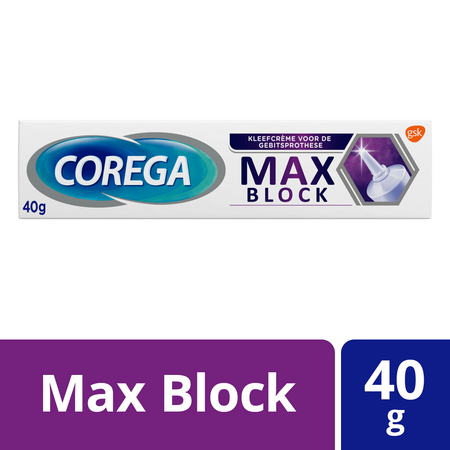 Corega Max Block Kleefcreme Gebitsprothese 40g