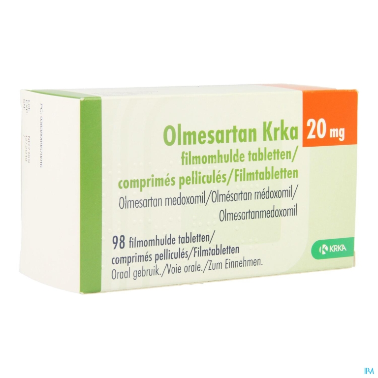 Olmesartan Krka 20mg Filmomh Tabl 98 X 20mg