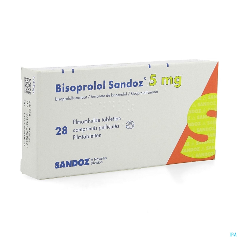 Bisoprolol Sandoz 5mg Tabl 28 X 5mg