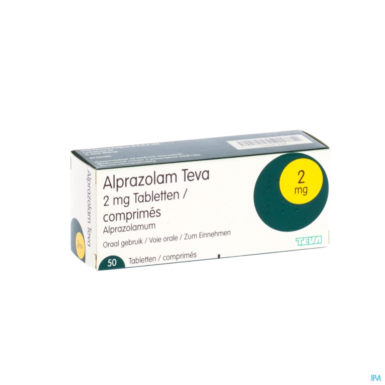 Alprazolam Teva Tabl 50 X 2mg