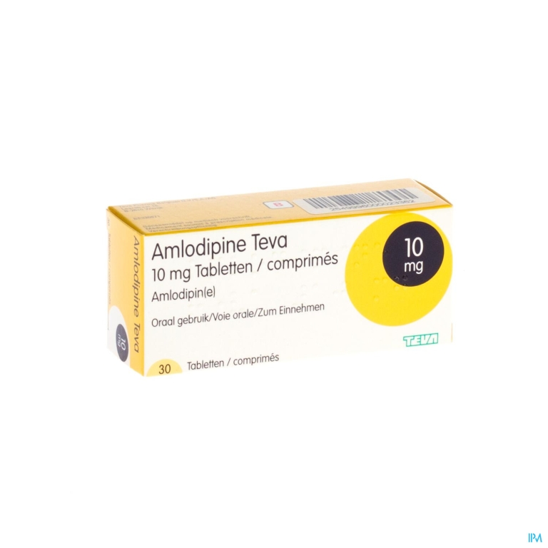 Amlodipine Teva 10mg Tabl Blister 30