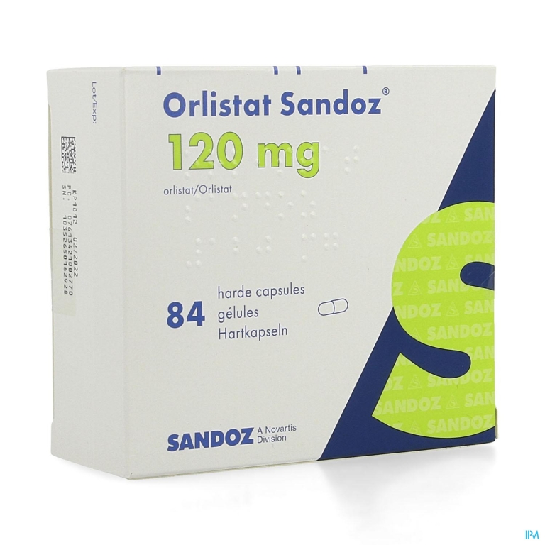 Orlistat Sandoz Harde Caps 84 X120 mg