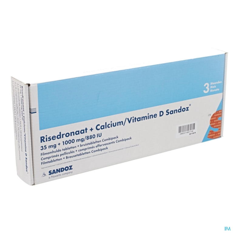 Risedronaat Cal/vit D Sand 35mg Film.tabl12+72eff