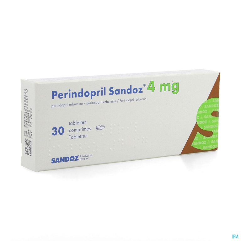 Perindopril Sandoz 4mg Sandoz Comp 30 X 4mg