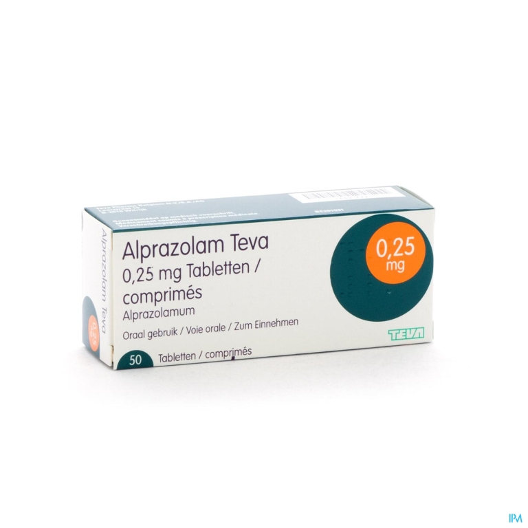 Alprazolam Teva Tabl 50 X 0,25mg