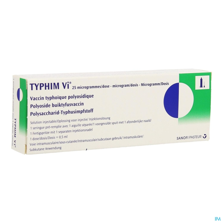 Typhim Vi 25mcg/dosis Voorg.sp 1 X 0,5ml+1 Afz Nld