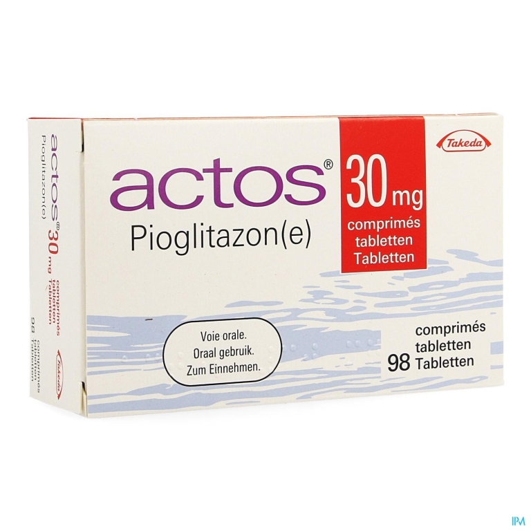 Actos 30mg Comp 98 X 30mg