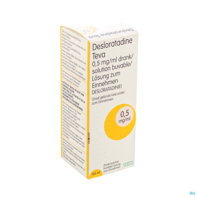 Desloratadine Teva 0,5mg/ml Drank 150ml