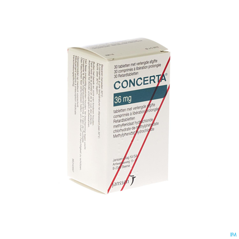 Concerta Tabl 30 X 36mg