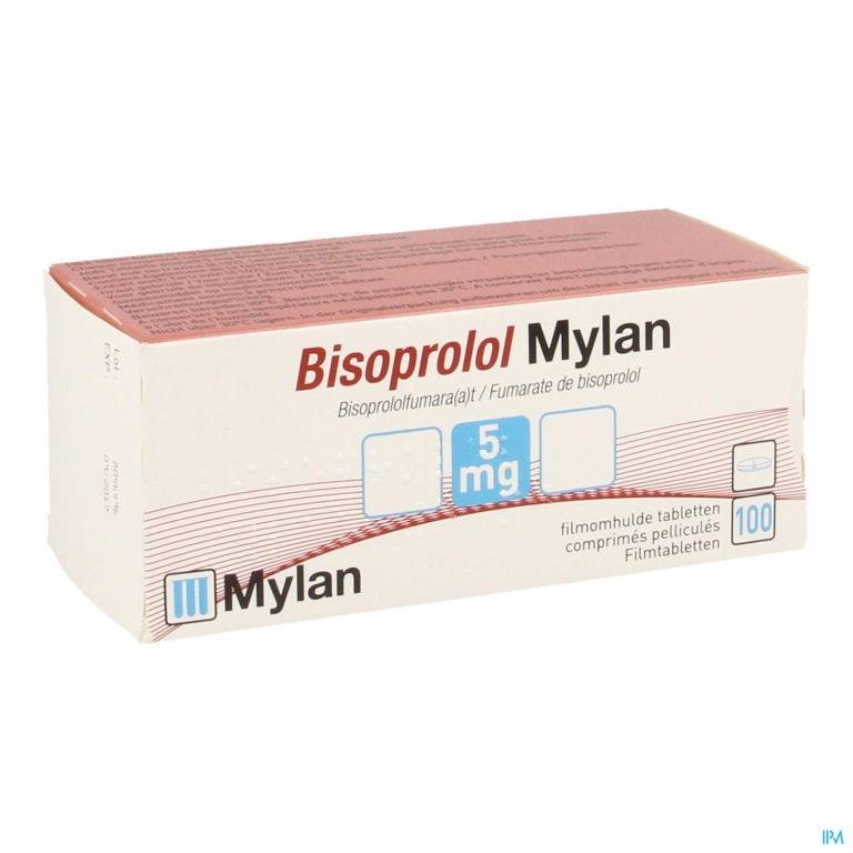 Bisoprolol Mylan 5,0mg Comp 100 X 5,0mg