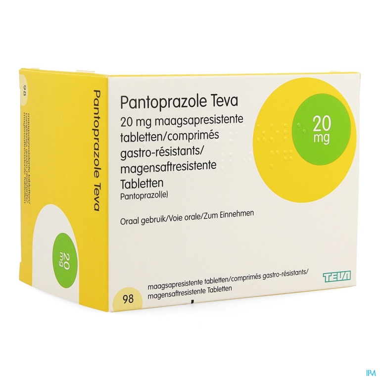 Pantoprazole Teva 20mg Impex.maagsapresist Comp 98