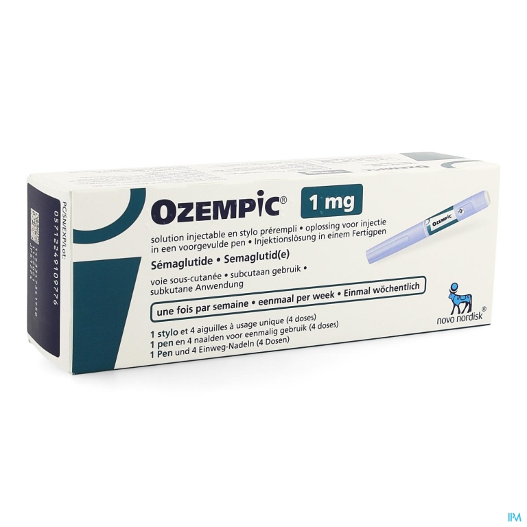 Ozempic 1,00mg Sol Inj 3,0ml Voorgev.pen 1 + 4 Nld