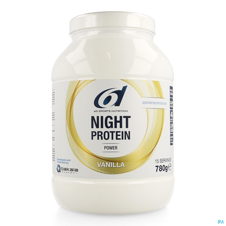 6d Sixd Night Protein Vanilla 780g