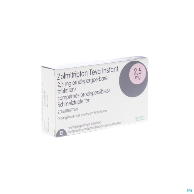 Zolmitriptan Instant Teva 2,5mg Comp Orodisp 12